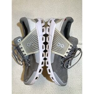 On Cloud Cloudswift Shoes Women's Size 6.5 White Grey Running Athletic Sneaker